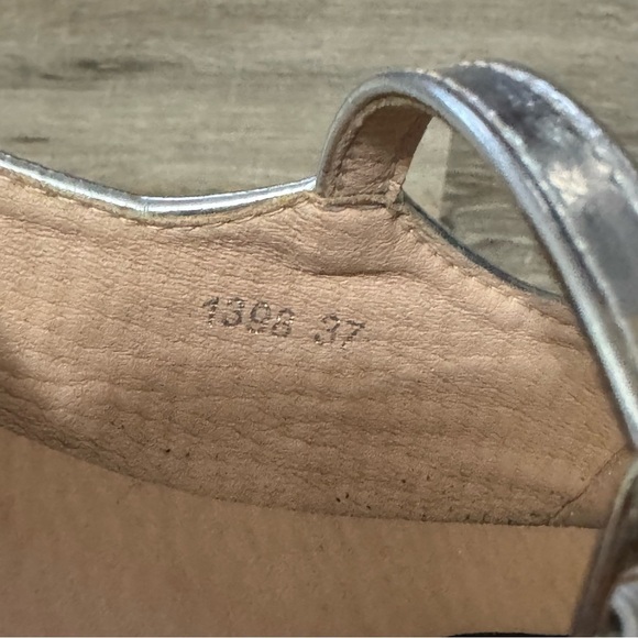 Women's Chuhuan Silver Square Toe Mary Jane Flats - Picture 6 of 9